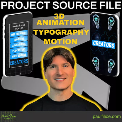 CapCut Project Source File #001: 3D Animation, Typography, Motion - Marketing, Promotional, Ads